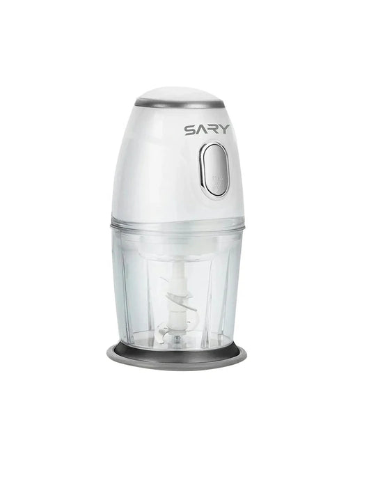SARY Electric Chopper 750ml 300W 4 Blades SR-CH210036-EG - White Clear