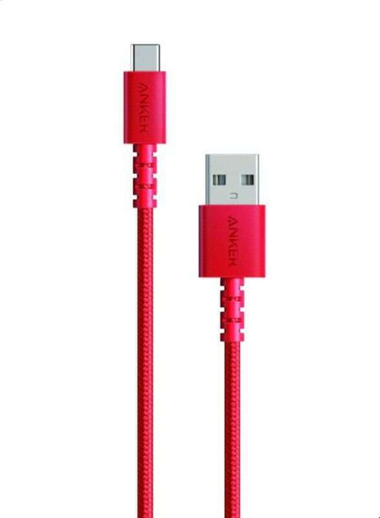 anker powerline select+ usb-c to usb 2.0 cable - Red