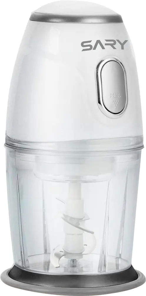 SARY Electric Chopper 750ml 300W 4 Blades SR-CH210036-EG - White Clear