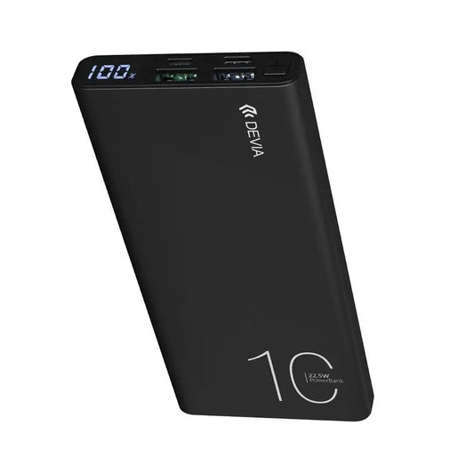 DEVIA Digital PD 22.5W Power Bank 10000mah - Black