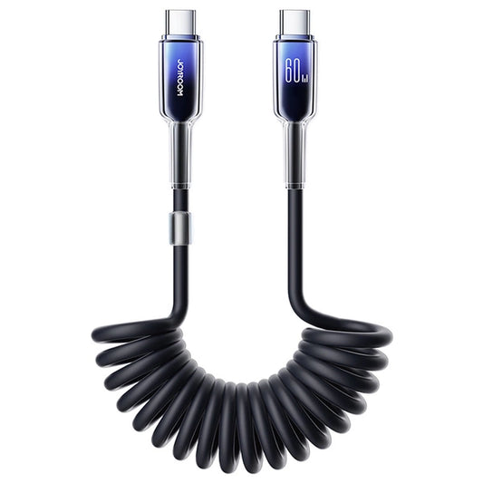 Coiled Fast Charging Data Cable Type-C To Type-C 60W