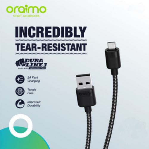 Oraimo Duraline Data Cable OCD-M32 2A 1M Black