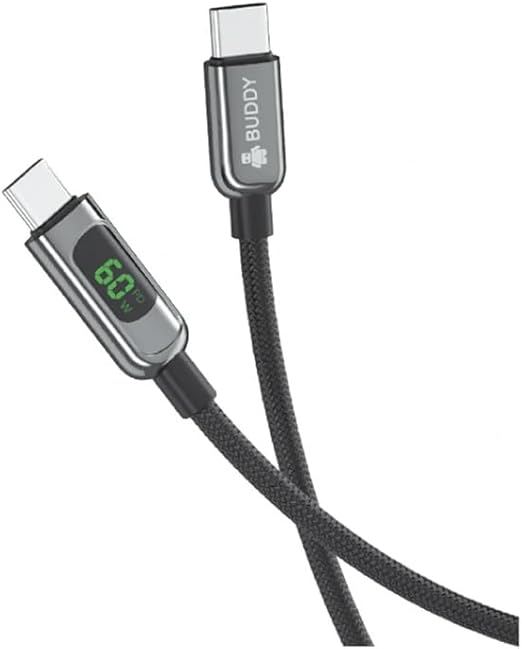 BUDDY 50W Type-C to Type-C Cable LED C6