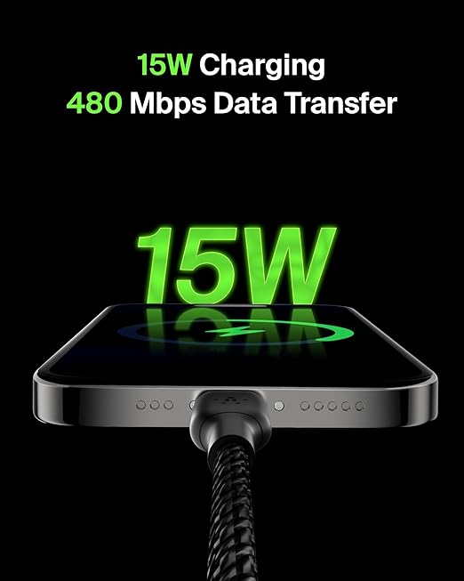 Belkin BOOSTCHARGE Braided USB-C to USB-A Cable 1m Black