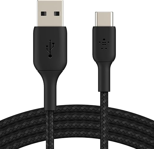 Belkin BOOSTCHARGE Braided USB-C to USB-A Cable 1m Black