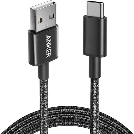Anker Nylon Cable USB-A to USB-C - 6ft - Black A8173H11