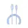 DEVIA Jelly Silicon Cable USB-A to USB-C 1.2M - Blue