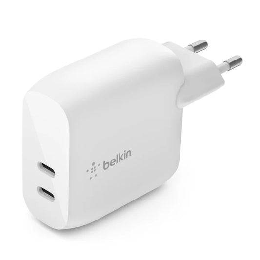 Belkin BOOSTCHARGE 2-Port USB-C PD 40W Wall Charger White
