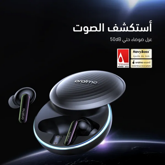 Oraimo SpaceBuds Hybrid ANC Wireless Earbuds OTW-630 - Space Grey
