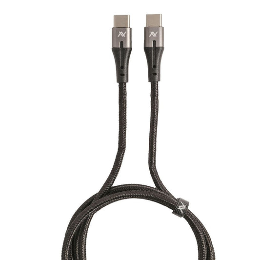 LAVVENTO Magnetic PD Fast Charging Cable with Digital Screen 100W - 1M - Black