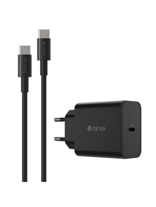 DEVIA Rocket Series Quick Charger 45W PD Set With USB-C Cable MP-72-4