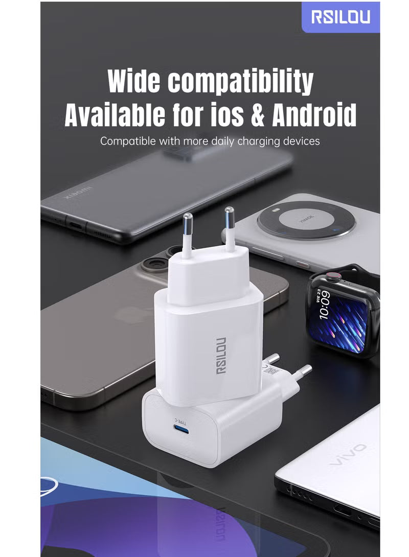 RSILOU USB-C Fast Charger Gan 20W R4232