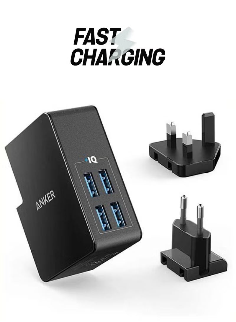 anker powerport 4 lite - Black