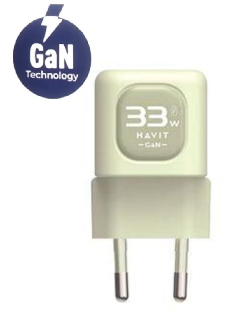 Green Mini Gan Charger 33W PD GE-Y023