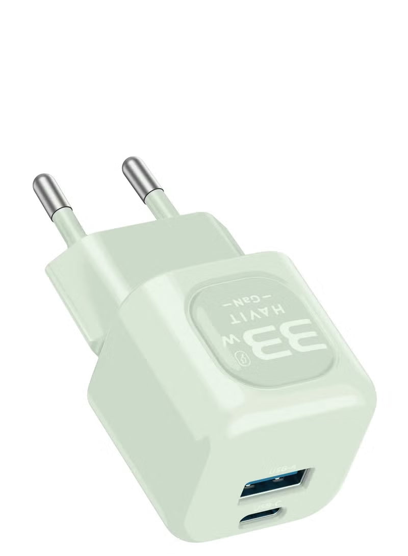 Green Mini Gan Charger 33W PD GE-Y023