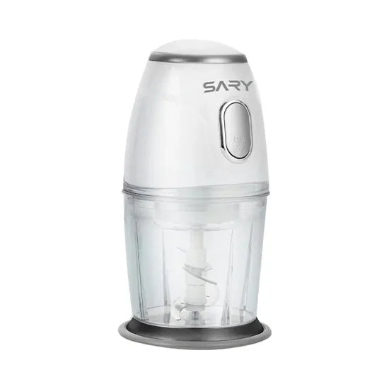 SARY Electric Chopper 750ml 300W 4 Blades SR-CH210036-EG - White Clear