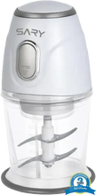 SARY Electric Chopper 750ml 300W 4 Blades SR-CH210036-EG - White Clear