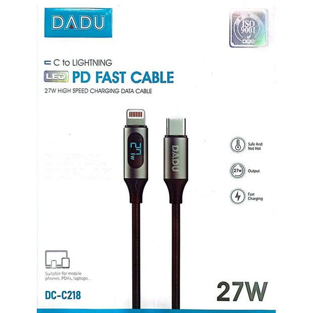 DADU PD FAST DATA CABLE Type-C to Lightning 27W DC-C211