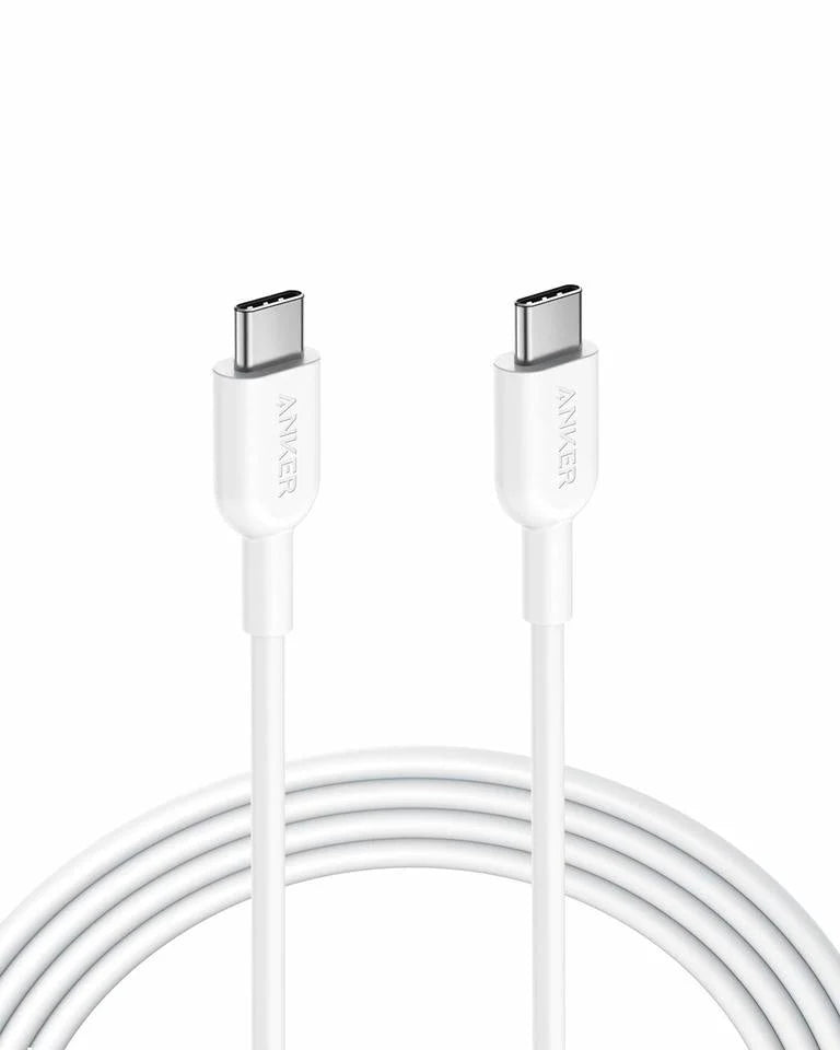 anker powerline II USB-C to USB-C 2.0 6ft - White