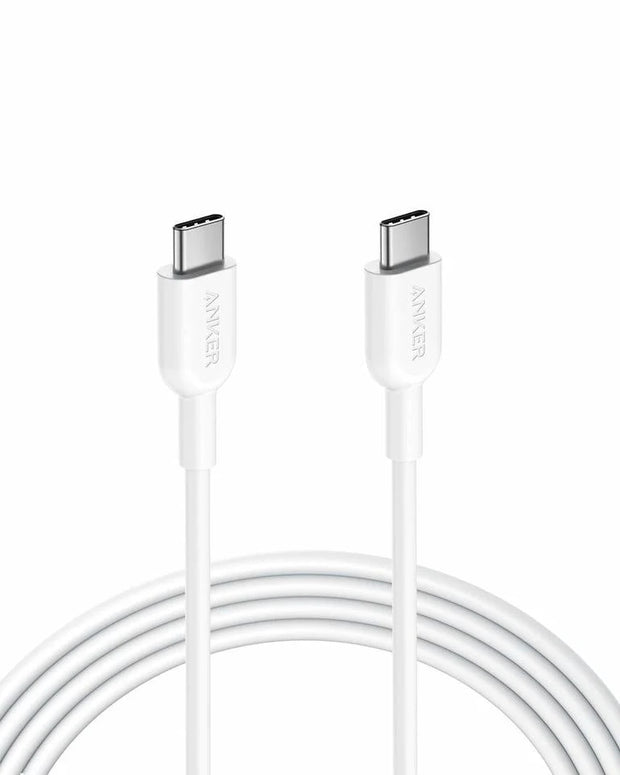 anker powerline II USB-C to USB-C 2.0 6ft - White