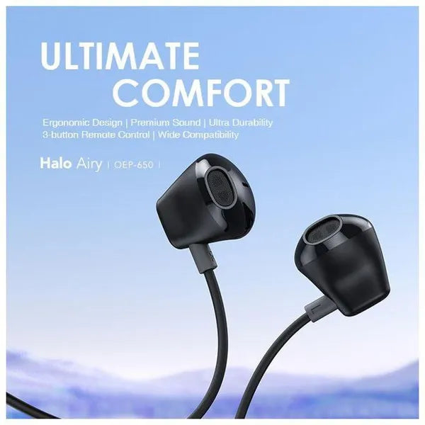 Oraimo OEP-650 Earphone Type-C Wired - Black
