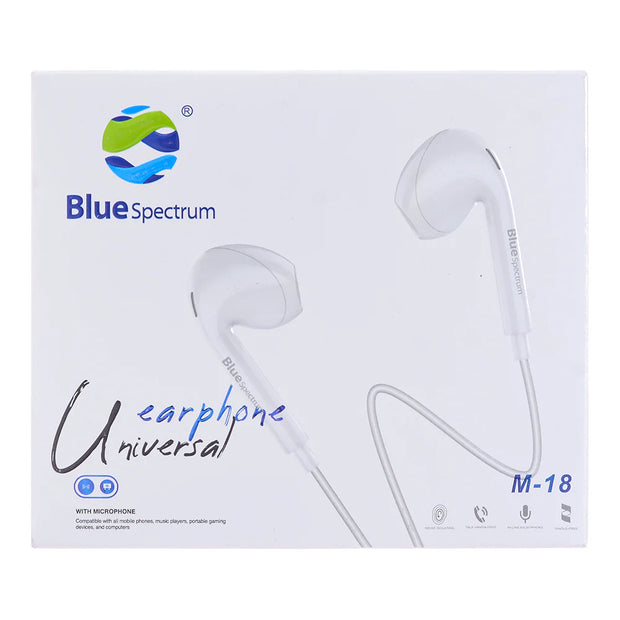 Blue spectrum earphone M18