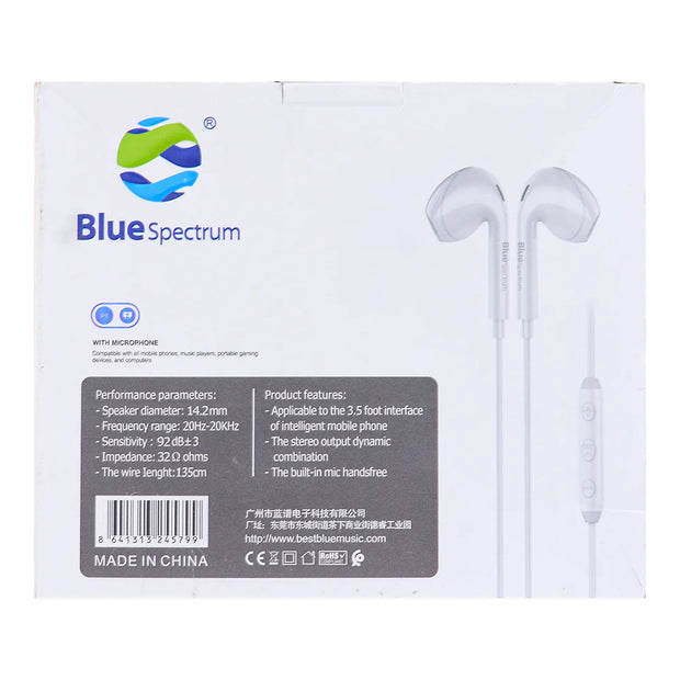 Blue spectrum earphone M18