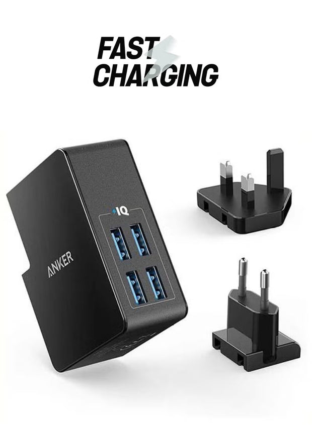 anker powerport 4 lite - Black
