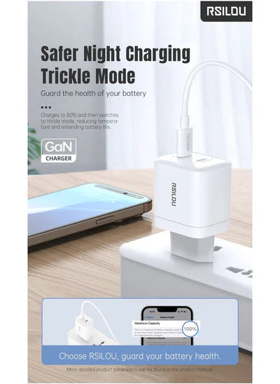 RSILOU USB-C Fast Charger Gan 40W R4282