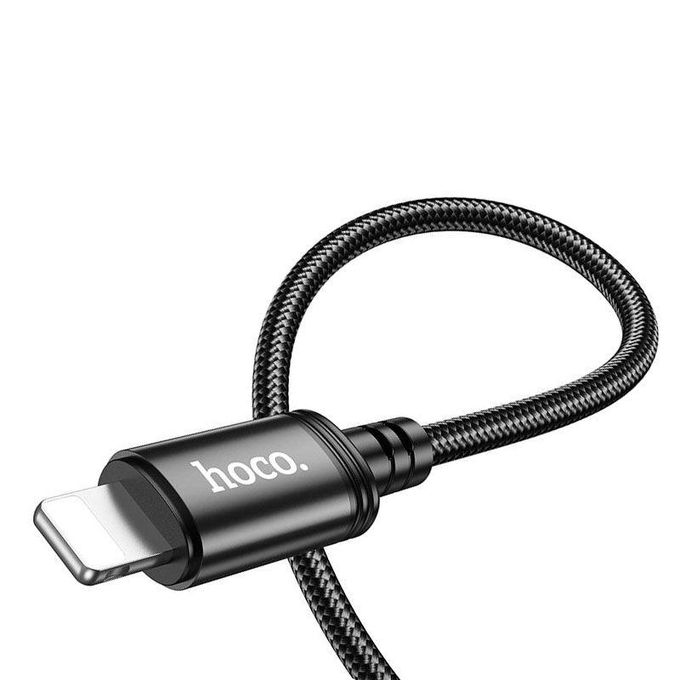 Hoco X89 USB to Lightning Charging Cable 2.4A 1M – Black