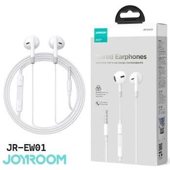 Joyroom Wired Earphones White - EW01