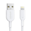 anker powerline II with lightning 3ft NEW  White