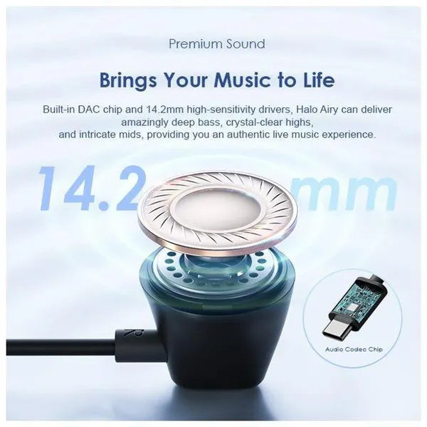 Oraimo OEP-650 Earphone Type-C Wired - Black