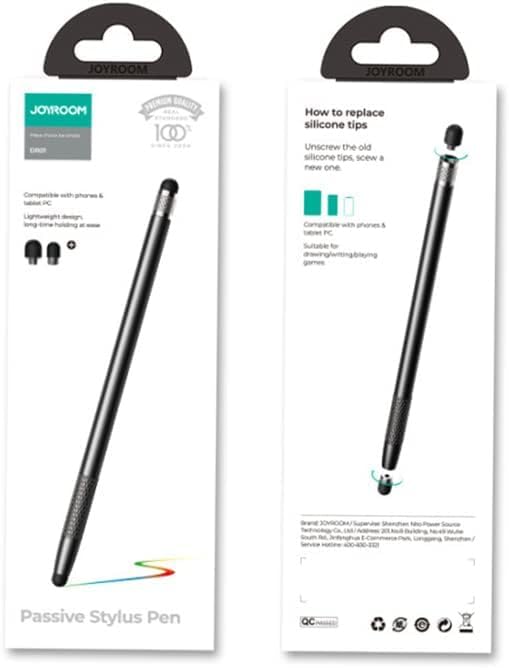 Joyroom passive stylus pen for smartphone tablet black (JR-DR01)