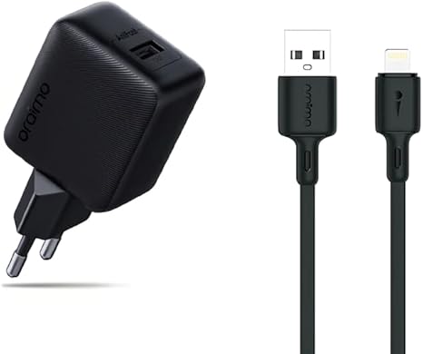 Oraimo OCW-5184E+L53 Charger Kit – USB-A to Lightning Fast Charging Support 18W