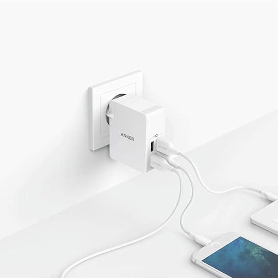 anker powerport 4 lite - White