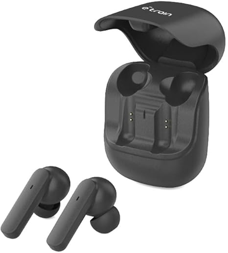Etrain (HP611) VIBES Wireless Earbuds With Charging Case - Black