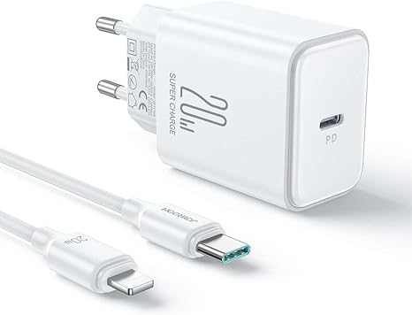 Joyroom JR-TCF06 Fast charger with USB-C 20W PD - White
