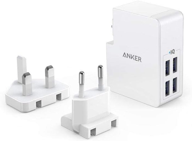 anker powerport 4 lite - White