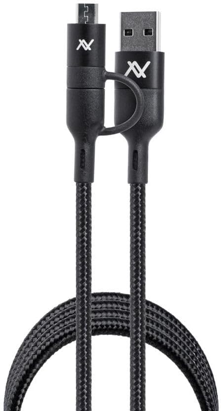 LAVVENTO (MP299) 4 in 1 Type-c to Type-C with Micro USB Connector and USB A Connector