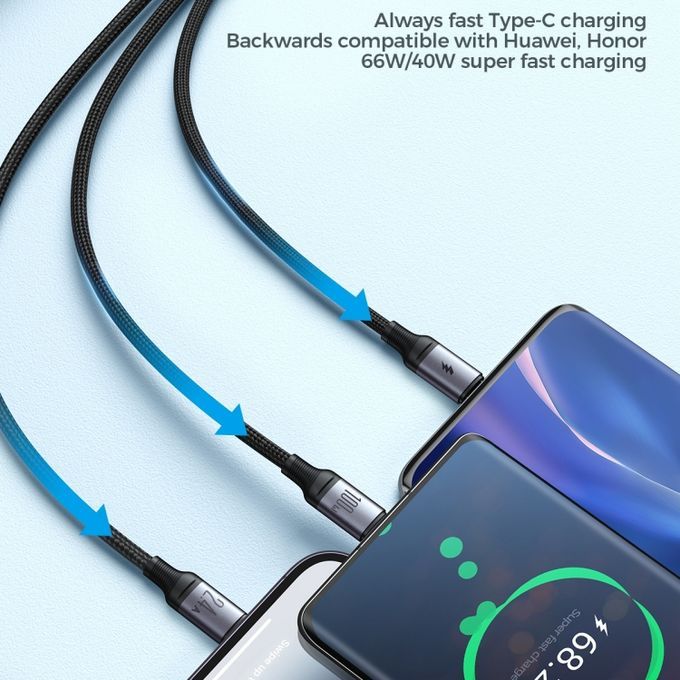 Joyroom 3-in-1 Fast Charging Cable 100w S-A21