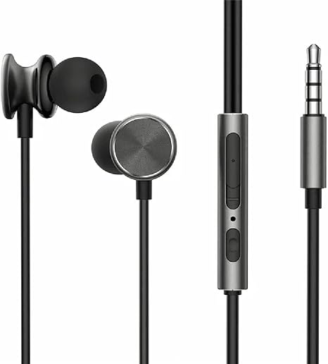 Joyroom Wired Series JR-EW03 Metal wired in-ear headphones - Black