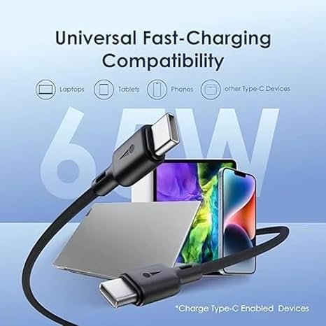 Oraimo OCD-114CC USB-C to USB-C Cable 60W 3A Fast Charging Robustline Data Cable