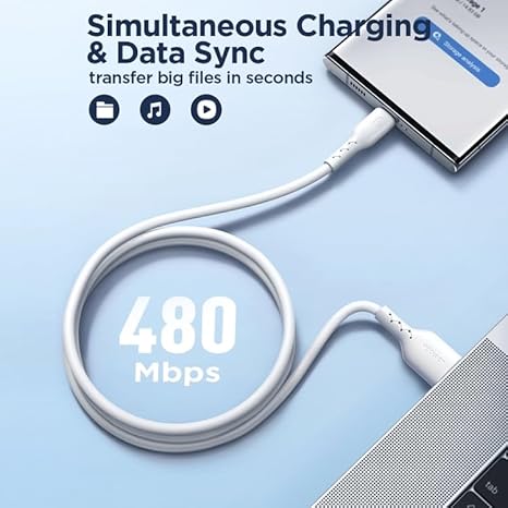 Joyroom A26 Flash-Charge Series 3A USB-A to Type-C Fast Charging 30W Data Cable 1M - Black