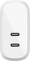 Belkin BOOSTCHARGE 2-Port USB-C PD 40W Wall Charger White