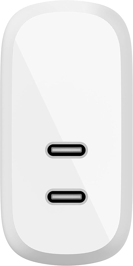 Belkin BOOSTCHARGE 2-Port USB-C PD 40W Wall Charger White