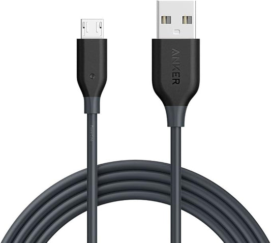 anker powerline+ micro usb 3ft with cover - Gray