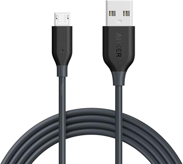 anker powerline+ micro usb 3ft with cover - Gray