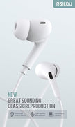 RSILOU Wired Earphone 3.5 M R3502