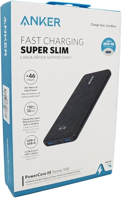 Anker PowerCore III Sense 10K 20W PD - Black